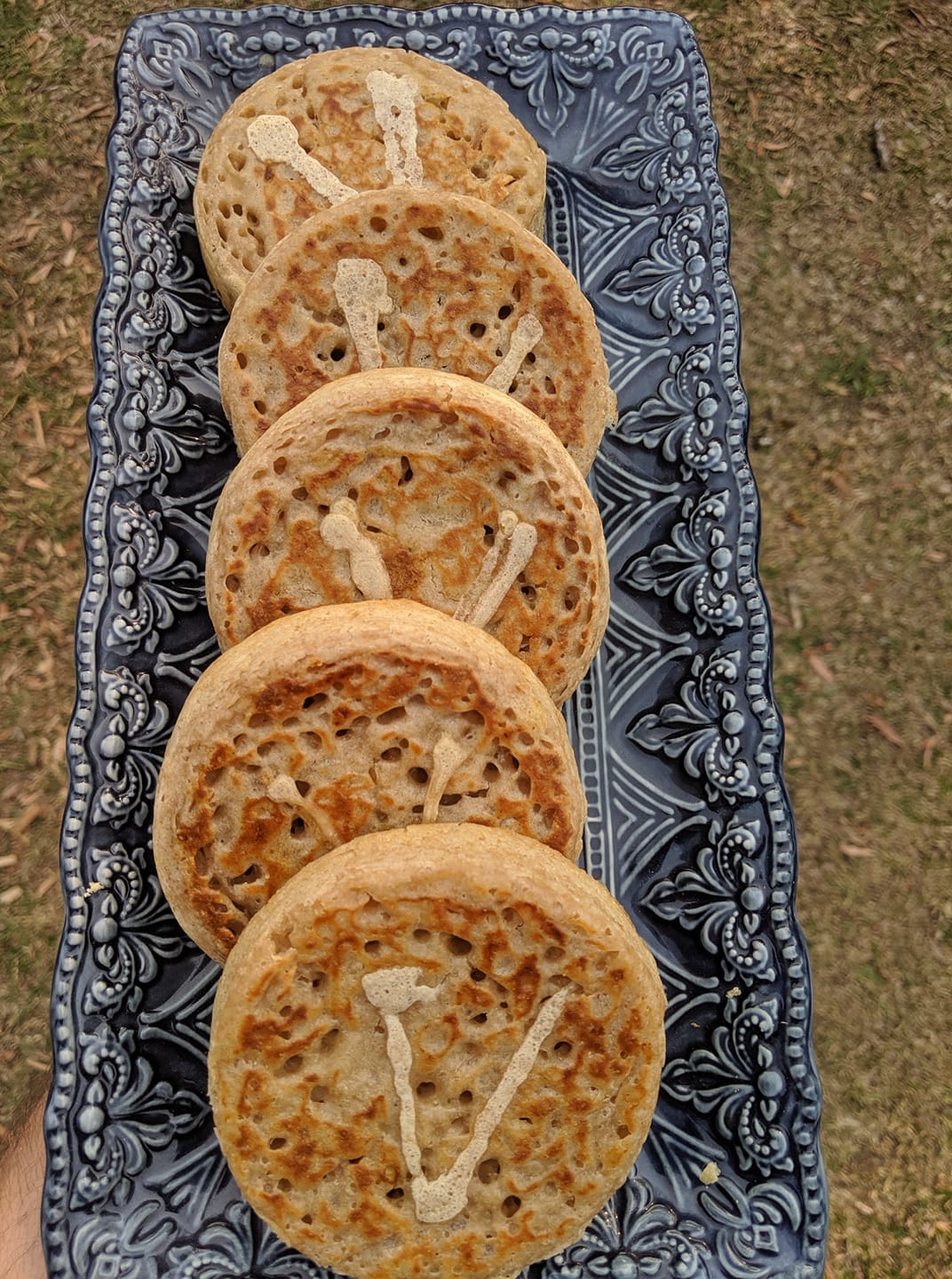 VEGAN Organic Sourdough Crumpets