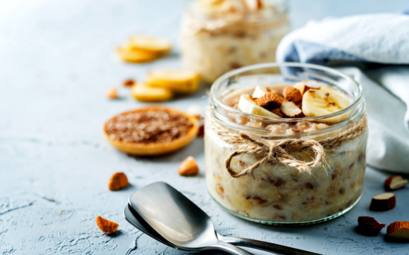 Banana & Almond Overnight Oats - GF