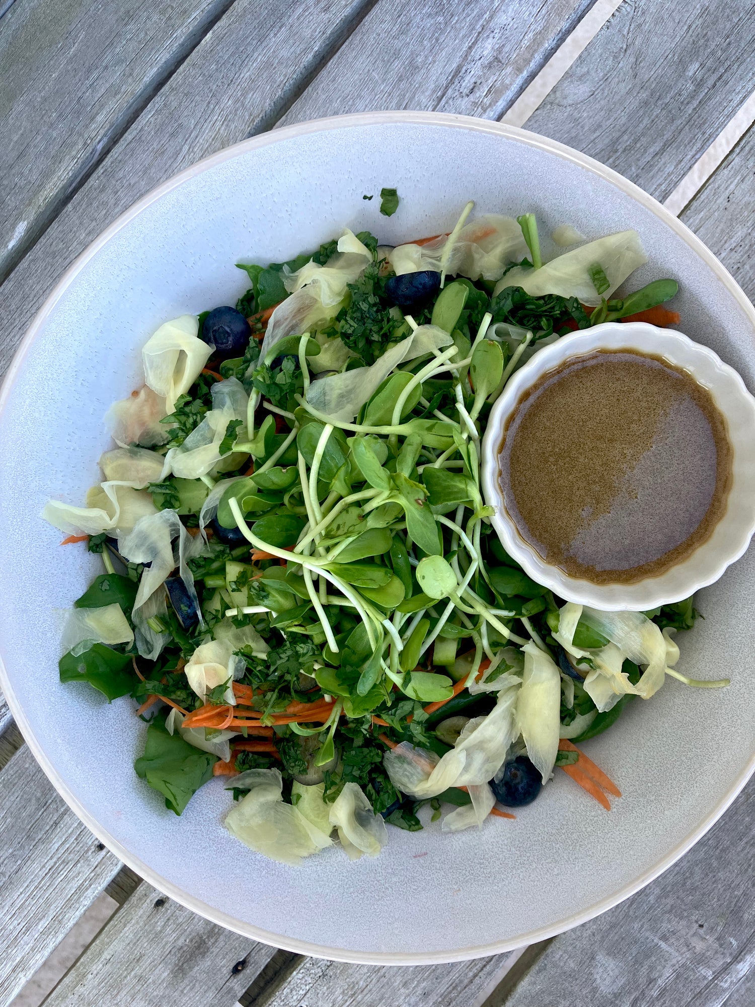 Japanese Salad with Blueberries