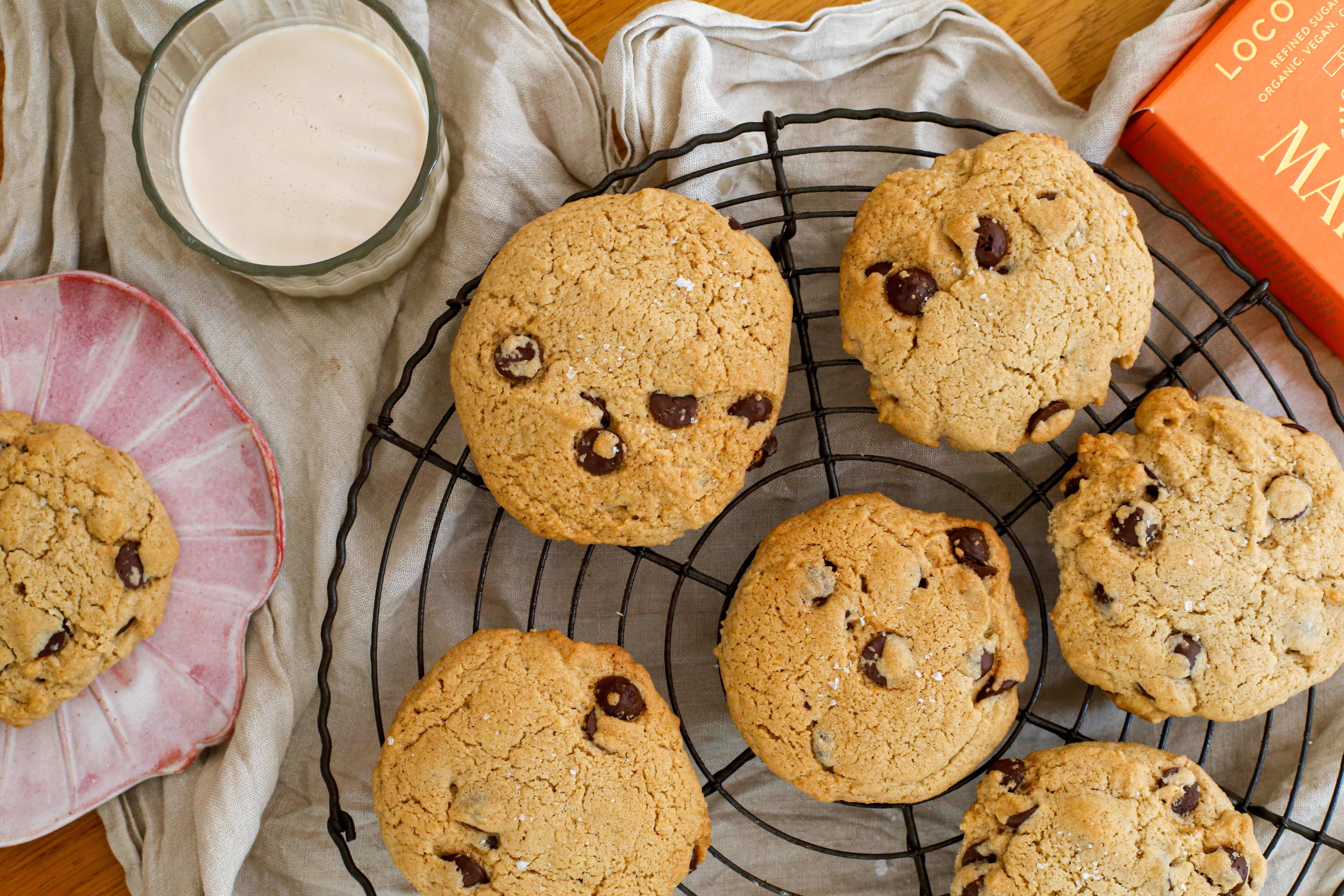 Choc Chip Cookies on Buckwheat Flour