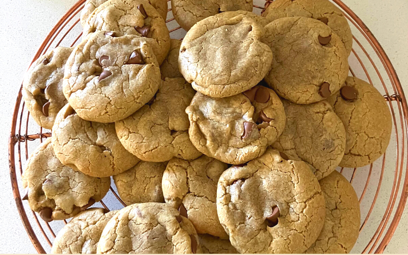 Salted Chocolate Chip Cookies