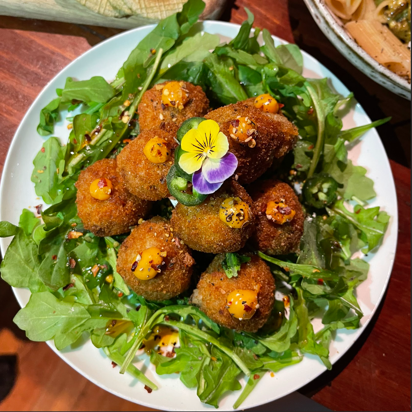 Mushroom Parmesan Arancini Balls