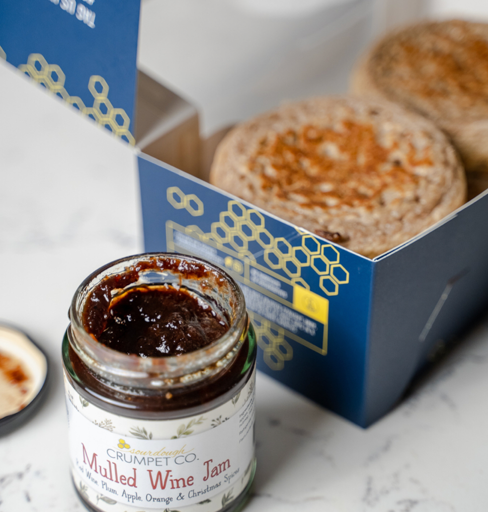 CHRISTMAS CRUMPETS & MULLED WINE JAM