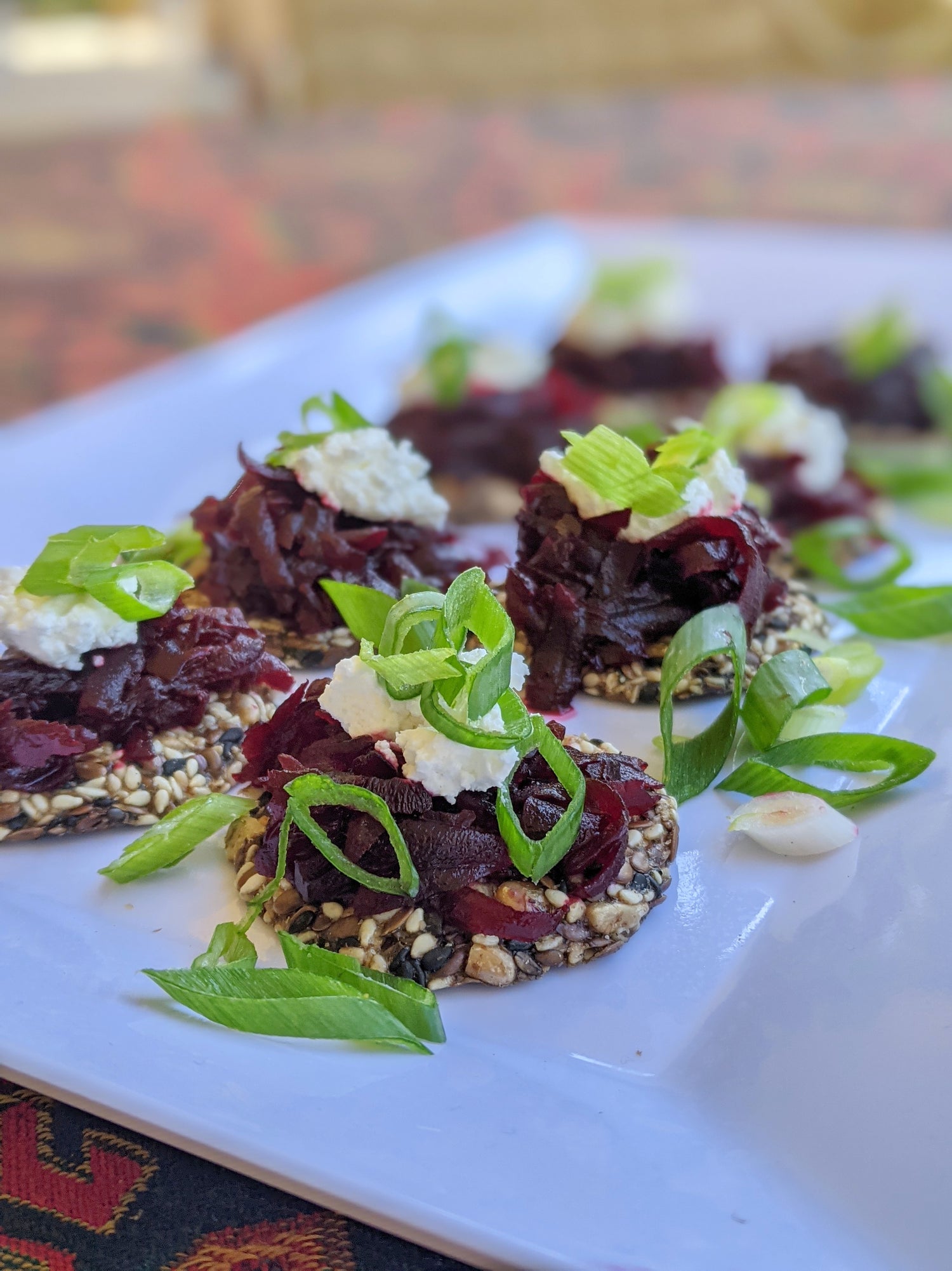 Organic Beetroot & Goat's Cheese Hors d'oeuvres