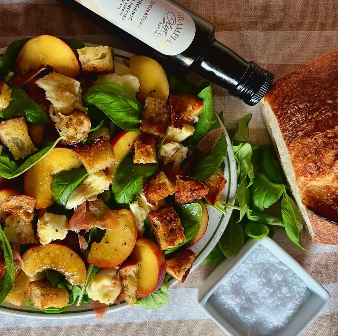 Peach & Mozzarella Salad