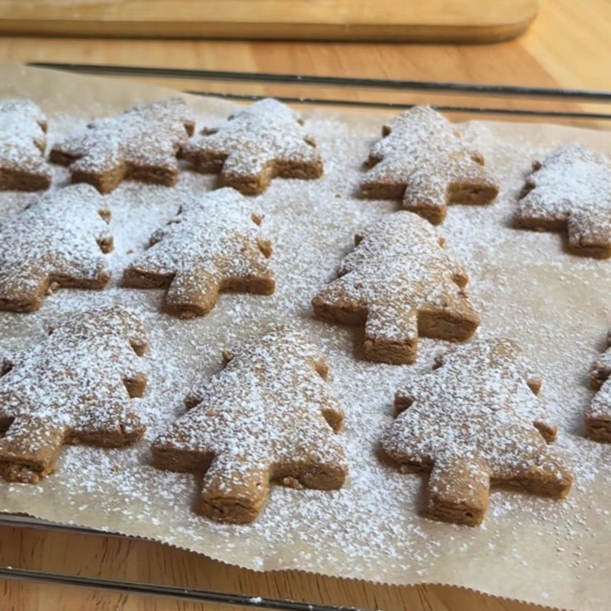 THREE Ingredient Christmas Shortbread