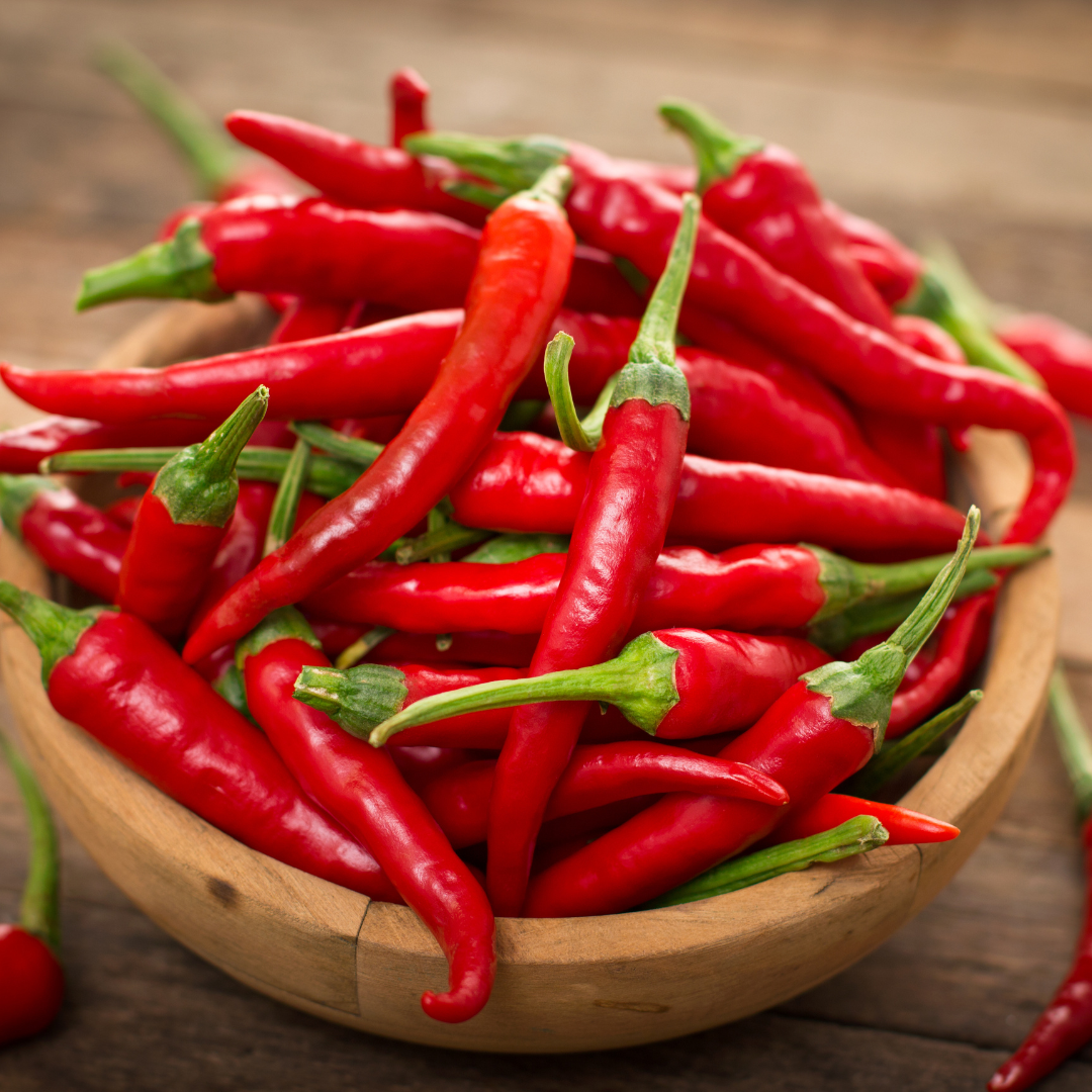 Chillies - Long Red & Green 100g  - Certified Organic Chillies