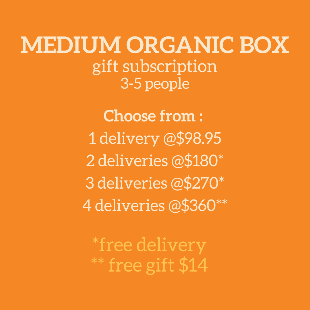 Gift Subscription - MEDIUM Organic Fruit & Veg Box