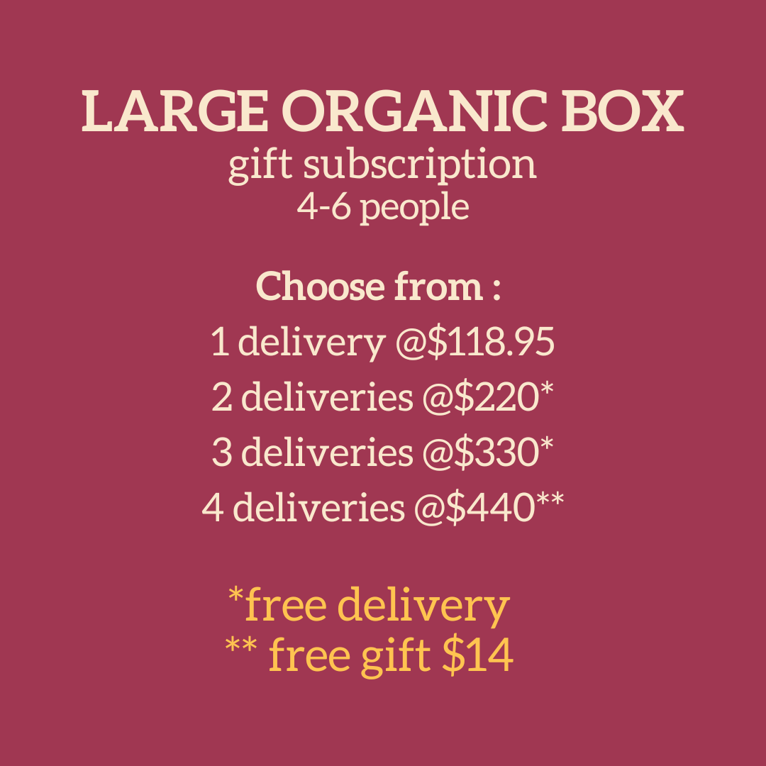 Gift Subscription - LARGE Organic Fruit & Veg Box