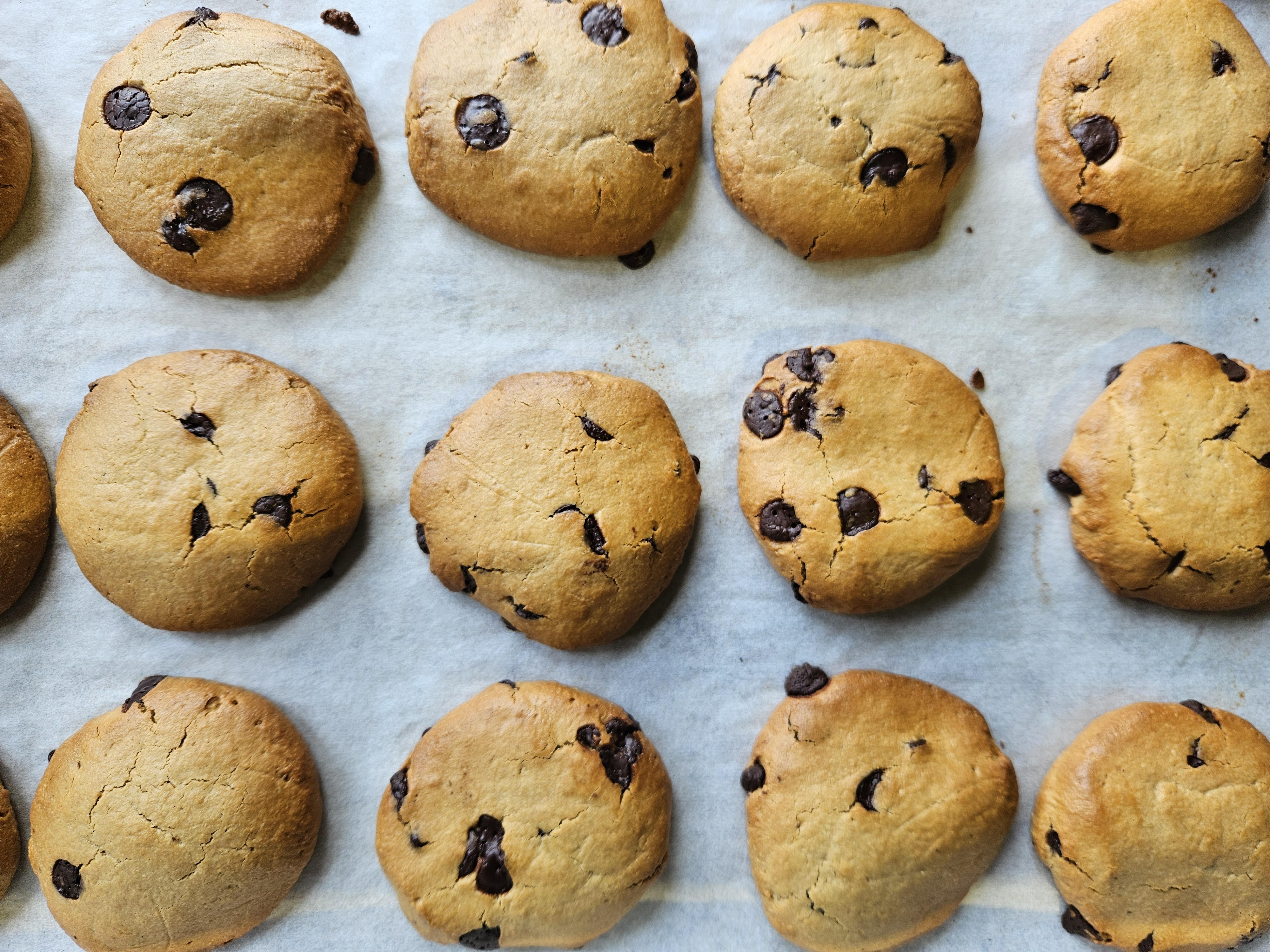 Freshly Baked Chewy Chocolate Chip Cookies (Vegan & GF) - Almond Road