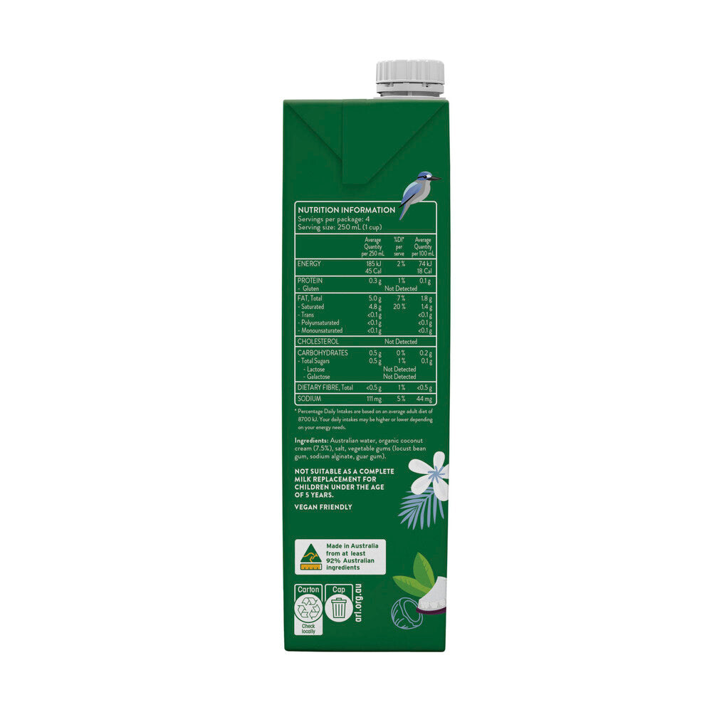 Australia's Own Unsweetened Organic Coconut Milk | 1L