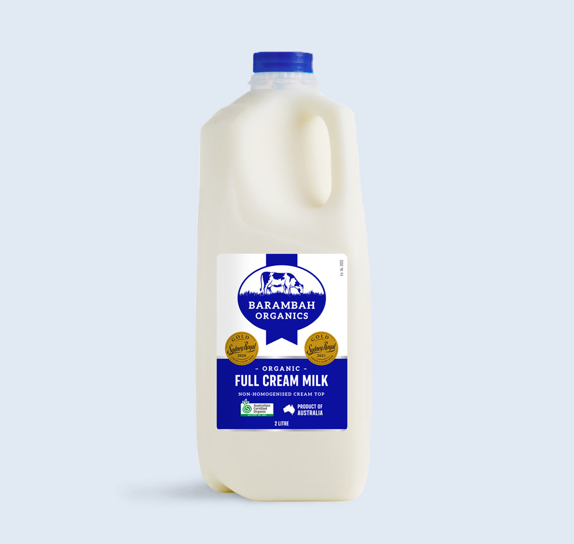 Organic Milk 2 Litres Barambah- LIMIT 2  per customer