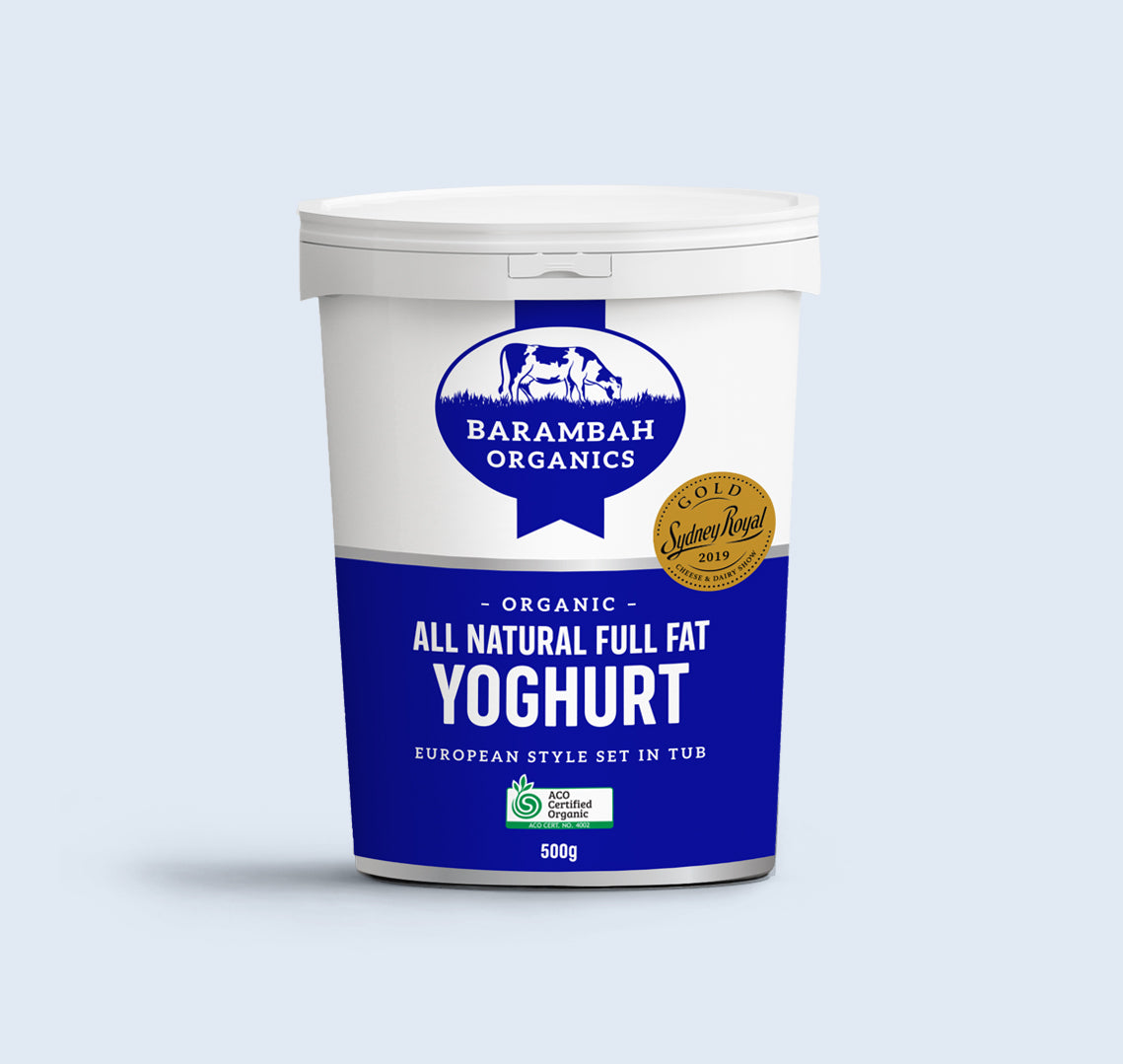 Organic Yoghurt – Natural 500g Barambah