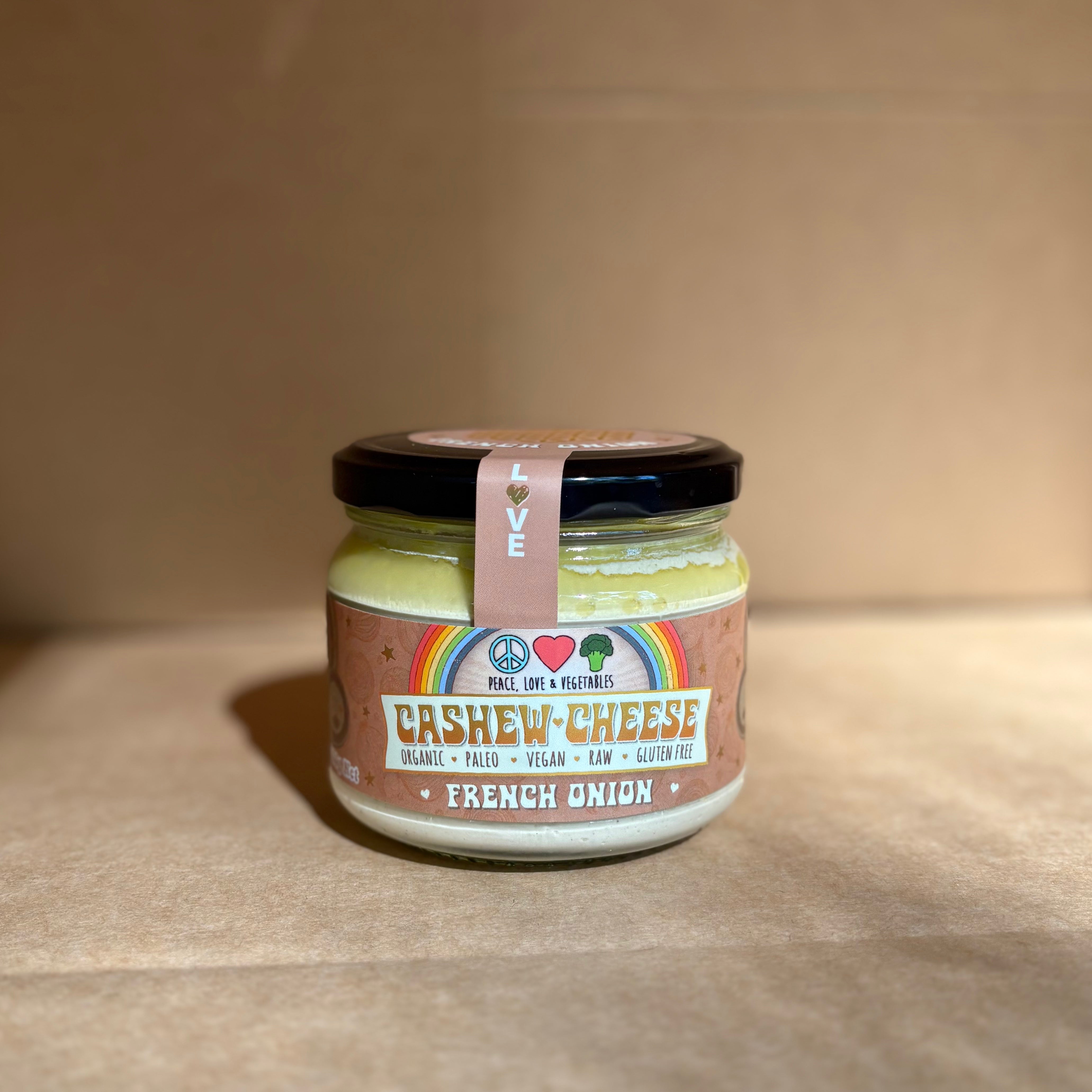 French Onion Organic Cashew Cheese 280g - Peace Love & Vegetables