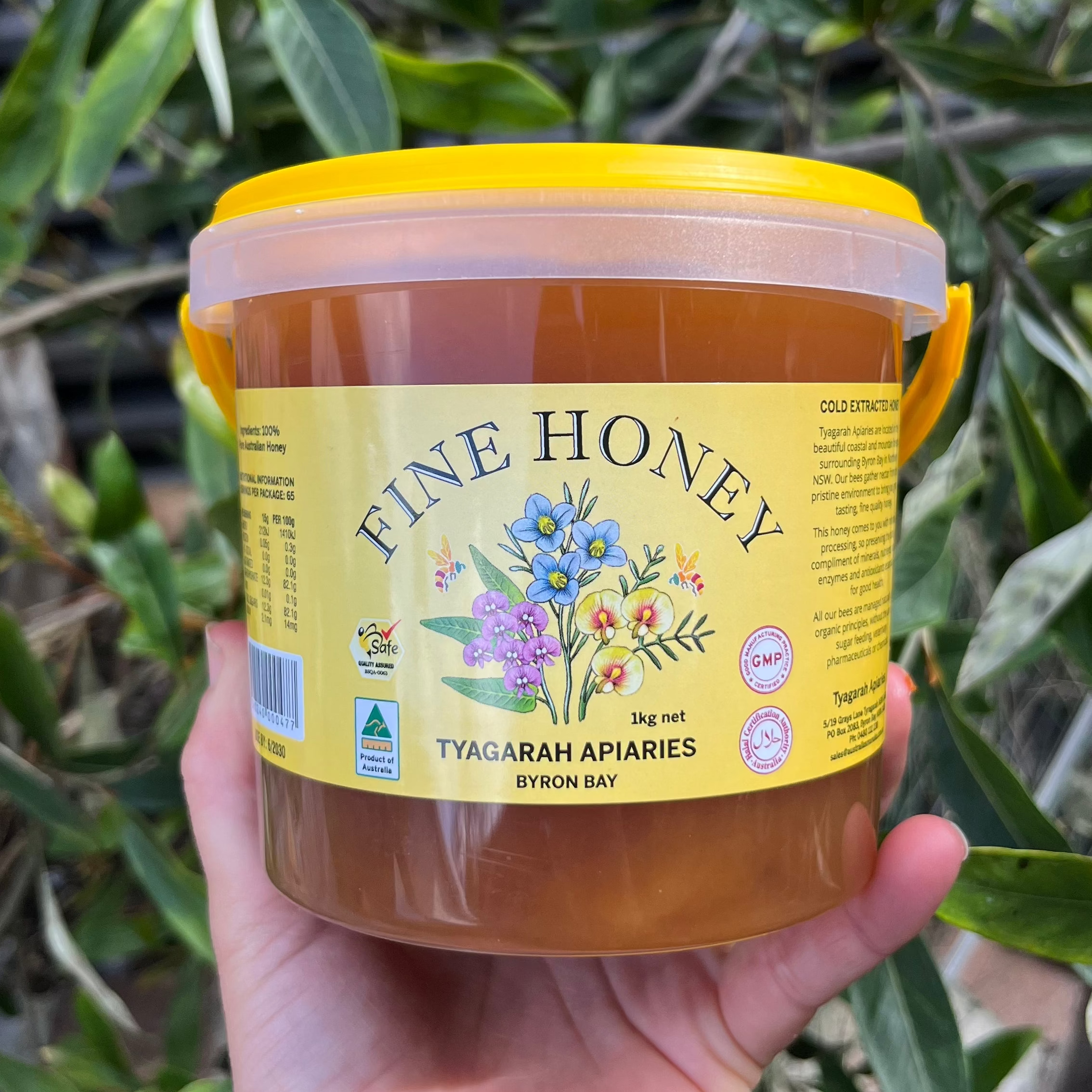 Honey 1kg Tub - Tyagarah Apiarie