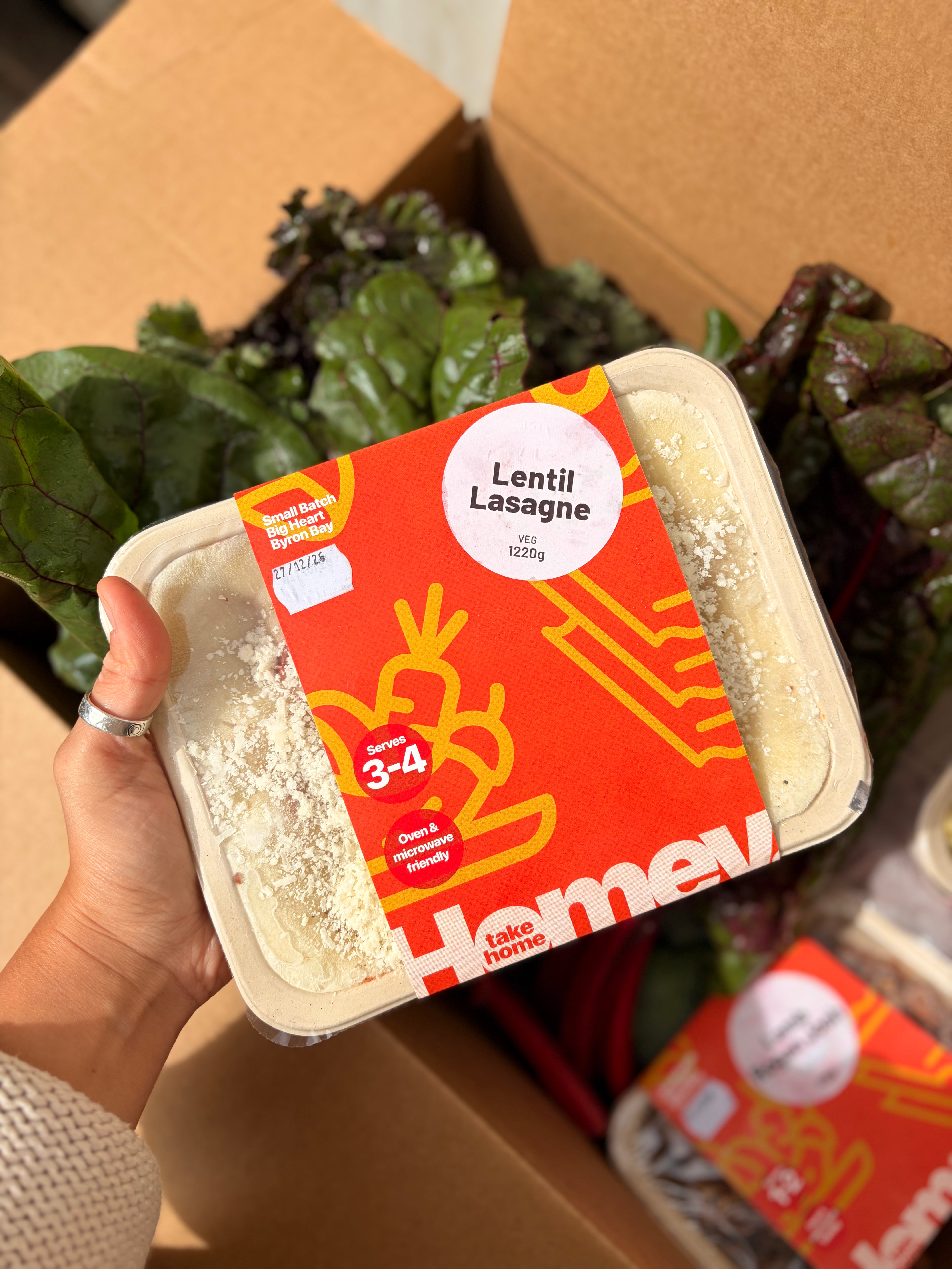 Lentil Lasagne Family Size - HOMEY - Ready To Enjoy Meals (Serves 3-4)
