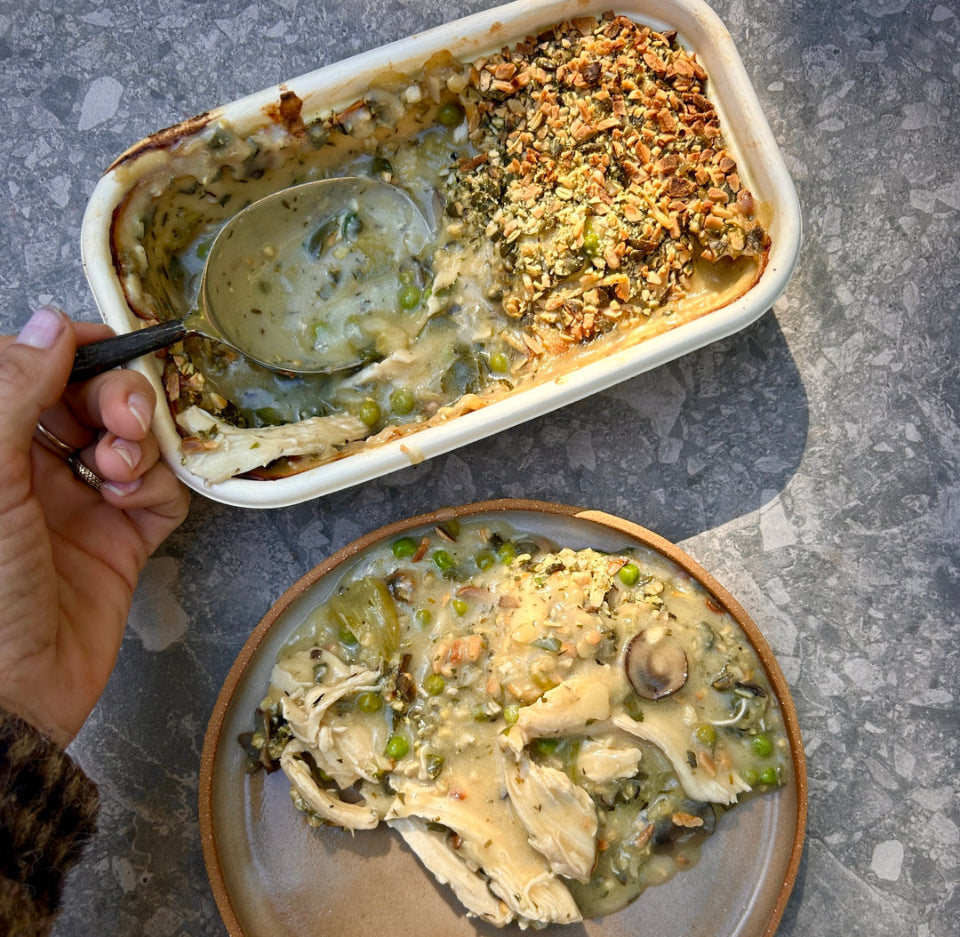 Chicken & Mushroom Pie *NEW* - Organic, Pasture-Raised & GF  - The Good Farm Shop (Serves 2)