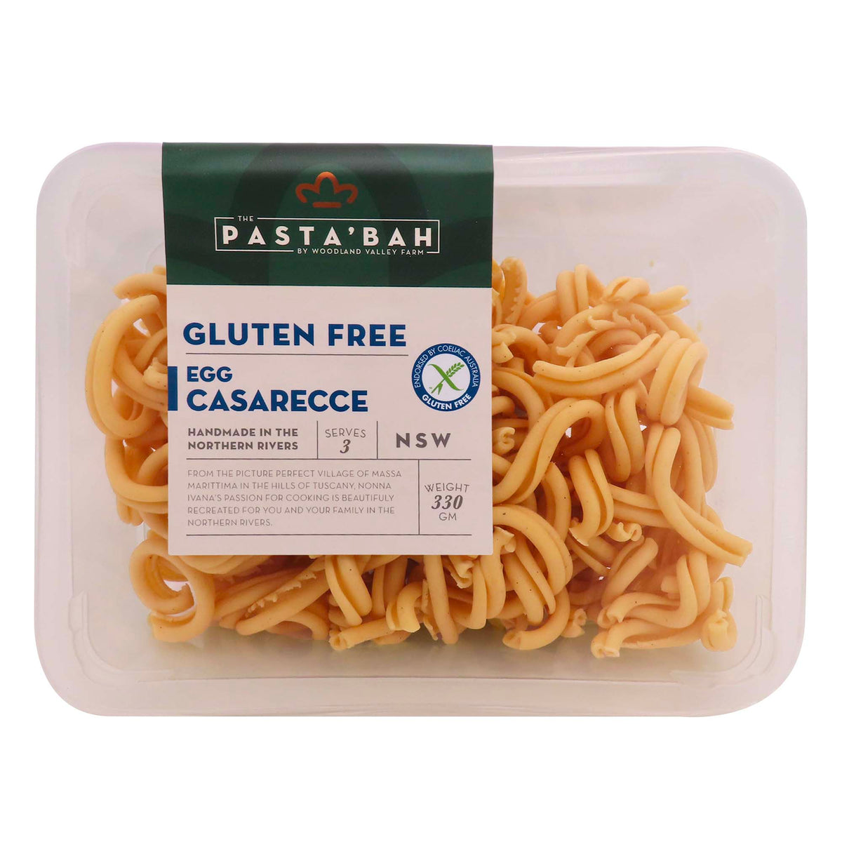 Fresh Casarecce GF - Egg 360g - LOCAL HANDMADE PASTA