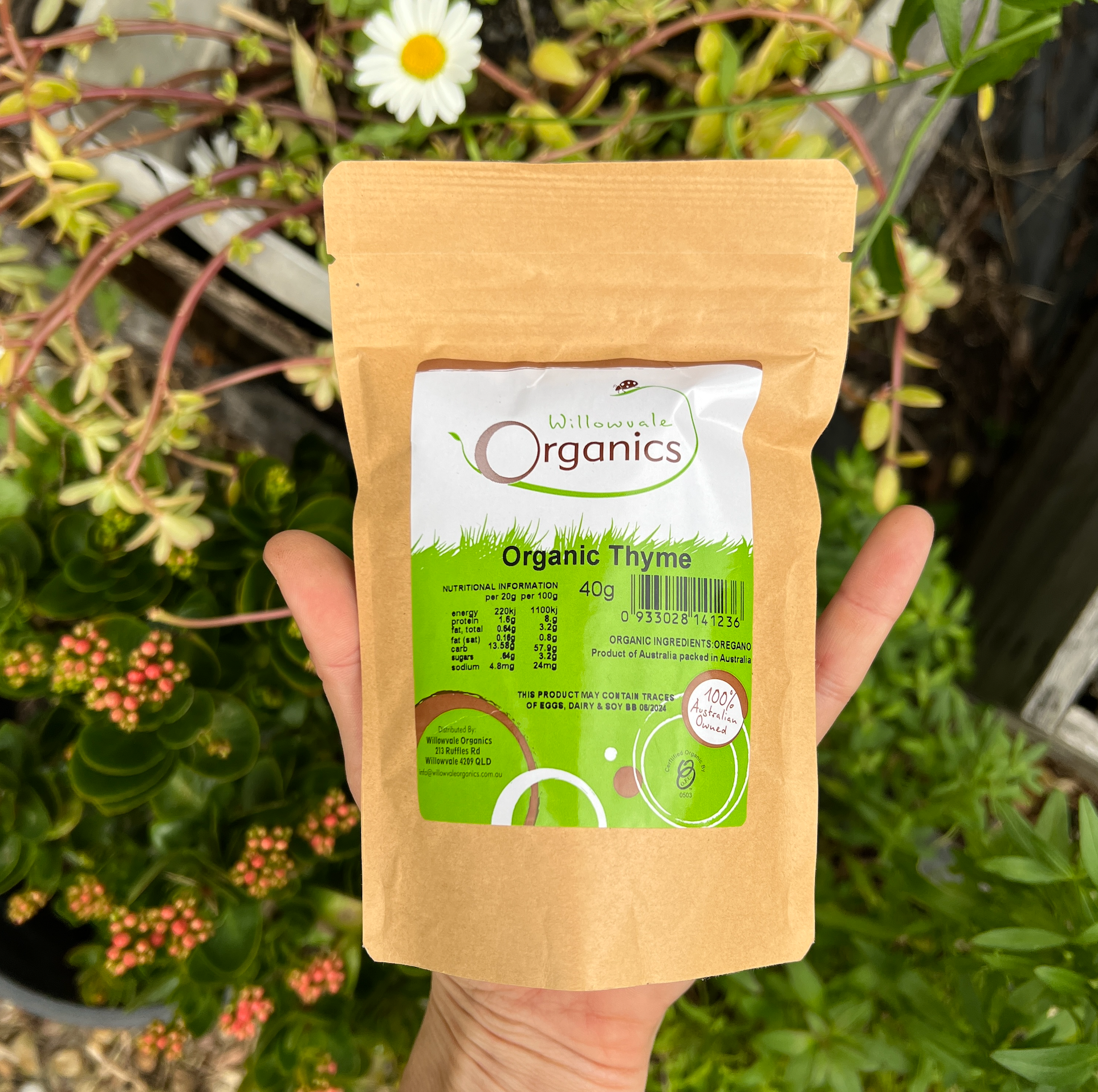 Certified Organic Thyme Ground 40g