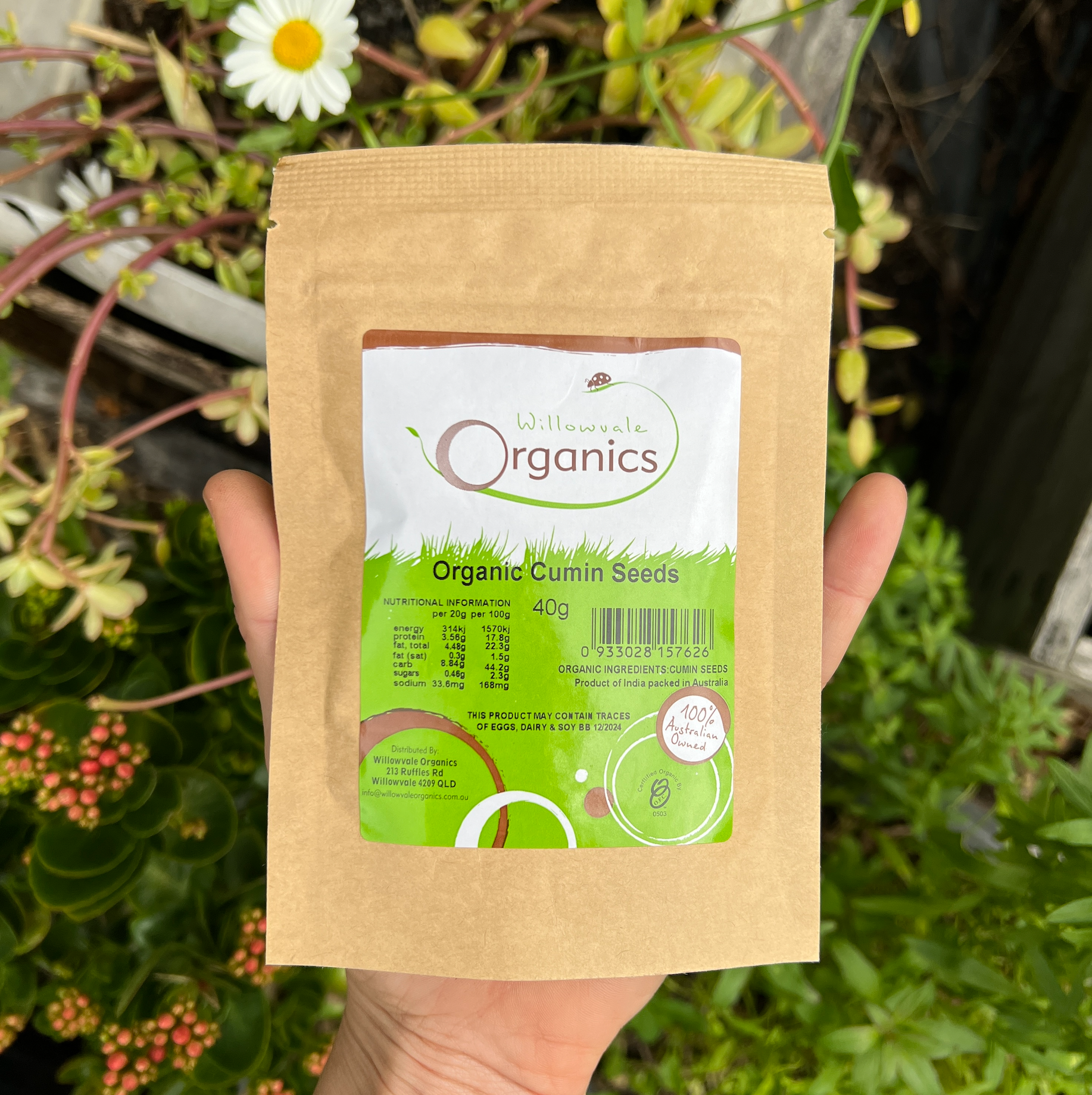 Certified Organic Cumin Seeds 40g