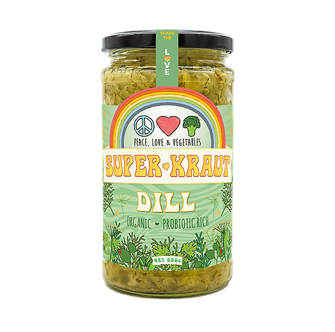 Dill Organic Superkraut 650g - Peace, Love & Vegetables