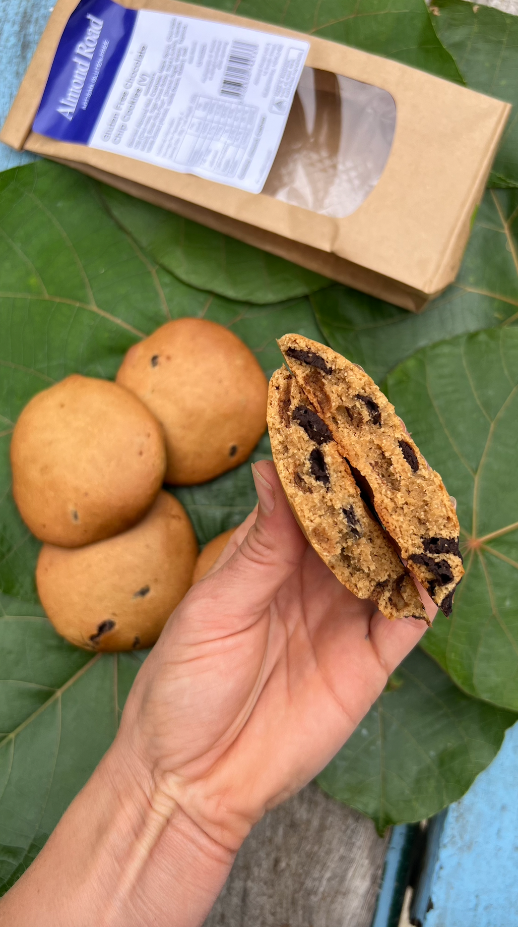 Freshly Baked Chewy Chocolate Chip Cookies (Vegan & GF) - Almond Road