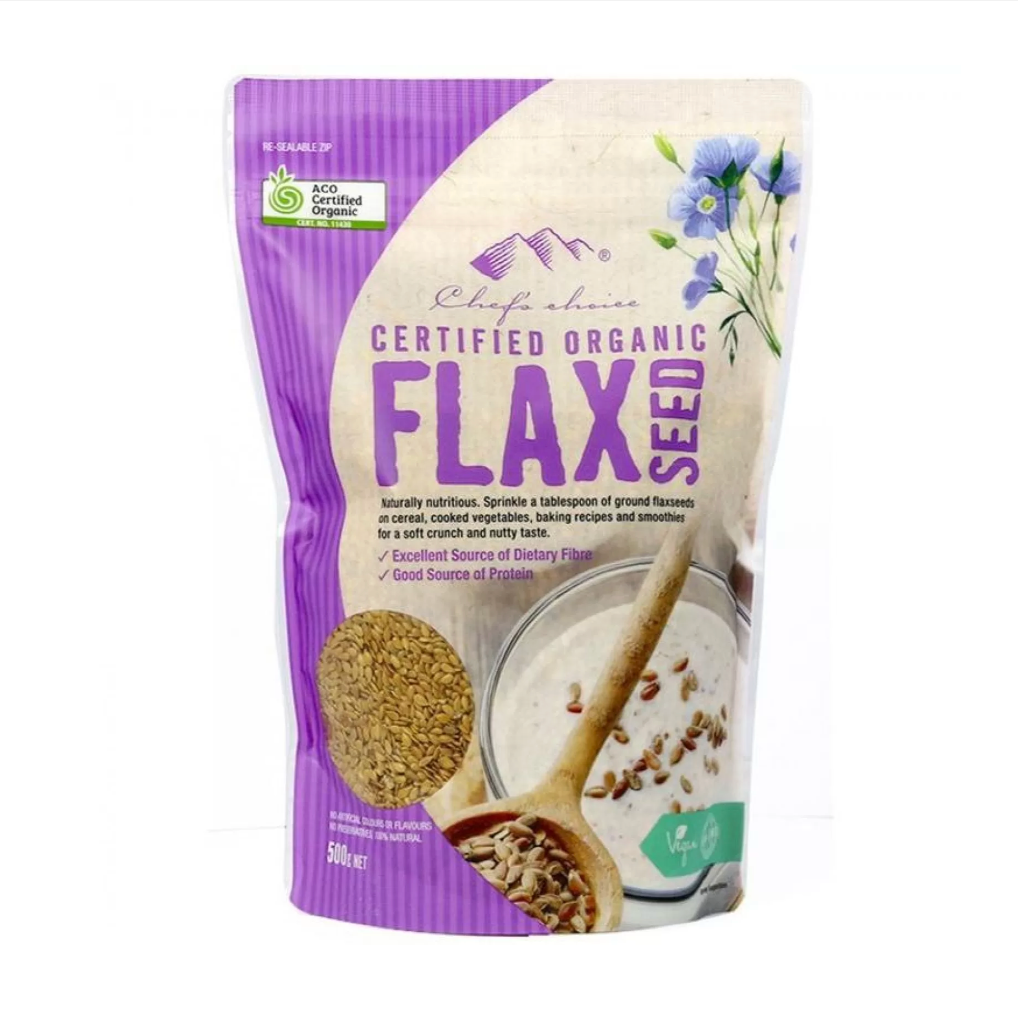 Organic Flaxseed 500g - Chef's Choice