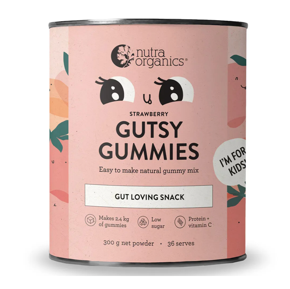 Gutsy Gummies Strawberry 300g - Nutra Organics