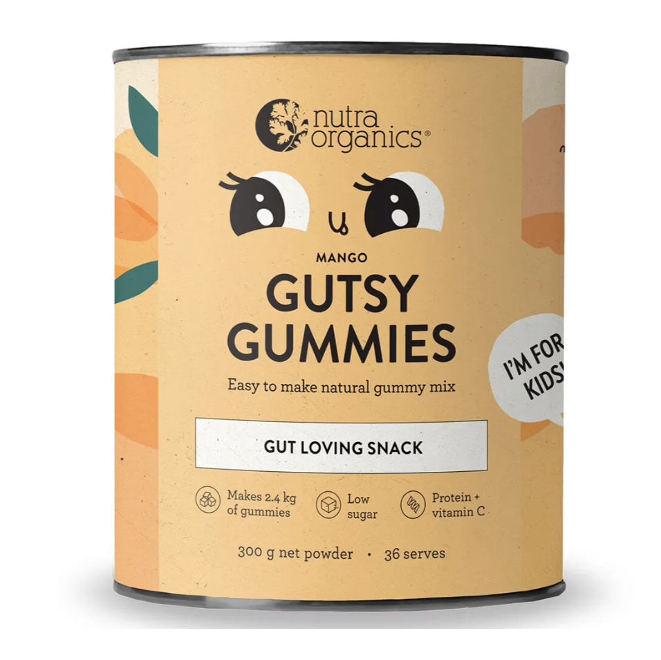 Gutsy Gummies Mango 300g - Nutra Organics