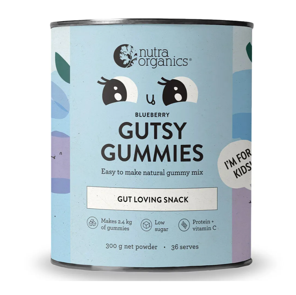 Gutsy Gummies Blueberry 300g - Nutra Organics