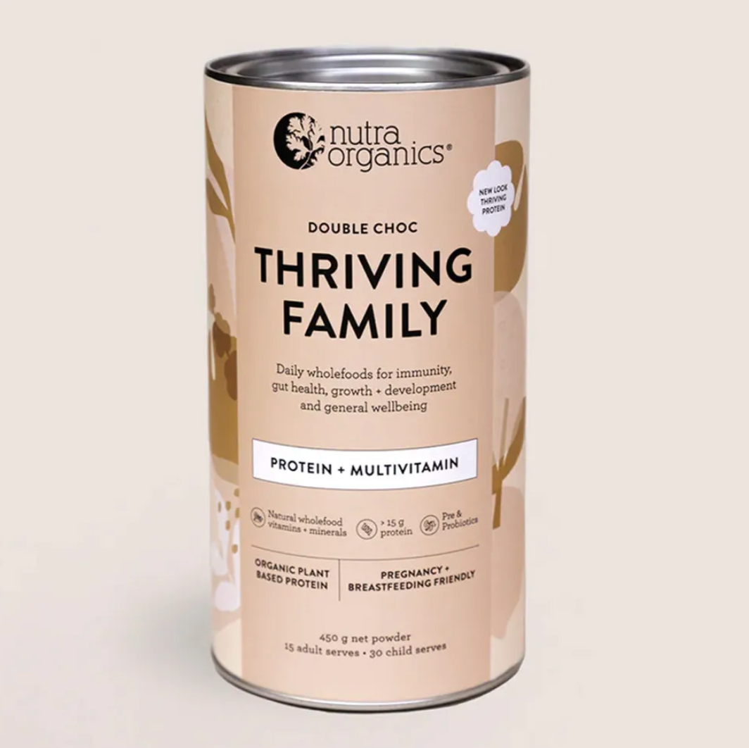 Thriving Protein For The Family - Cacao Choc 450g - Nutra Organics