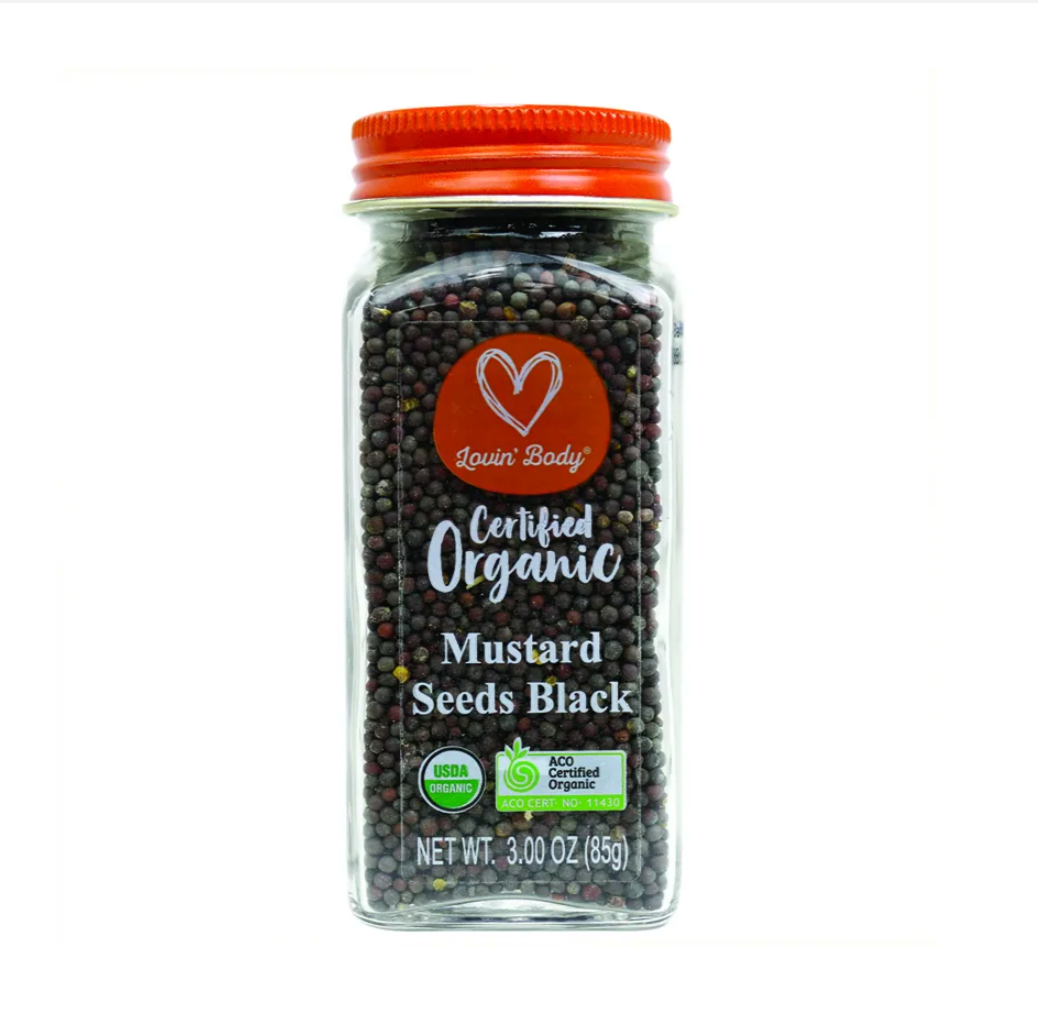 Organic Black Mustard Seeds 85g - Lovin Body