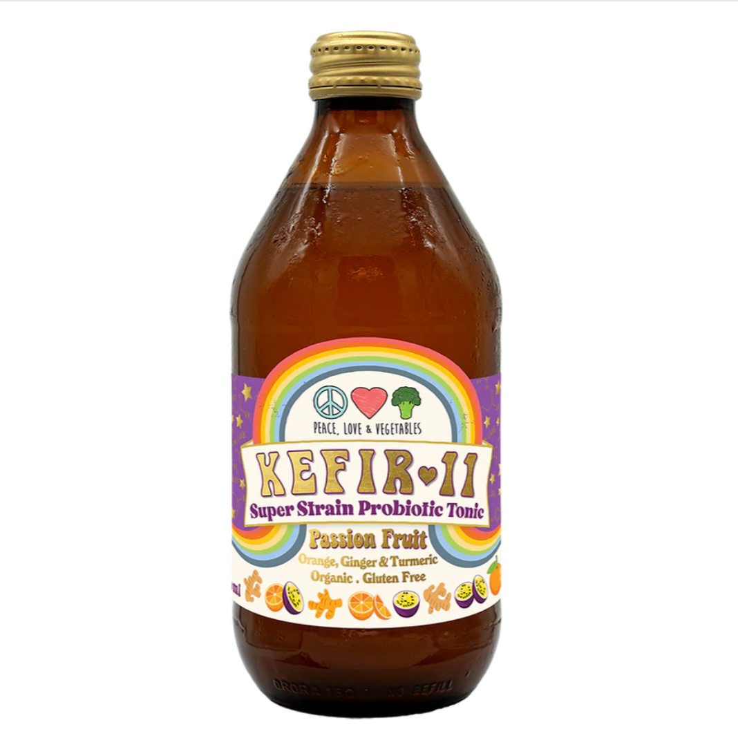 Organic Passionfruit Kefir 11 360ml - Peace, Love & Vegetables