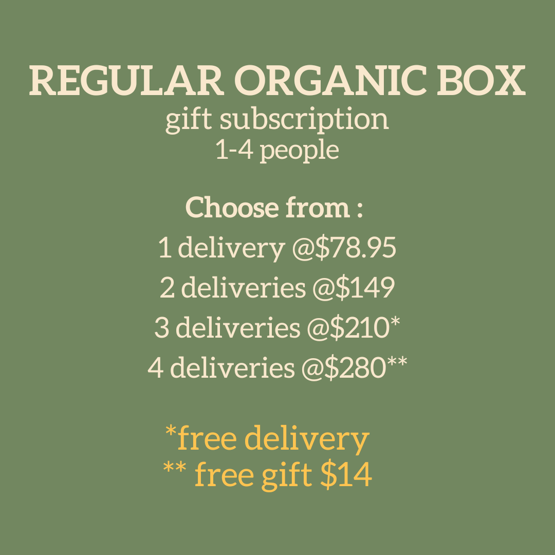 Gift Subscription - REGULAR Organic Fruit & Veg Box