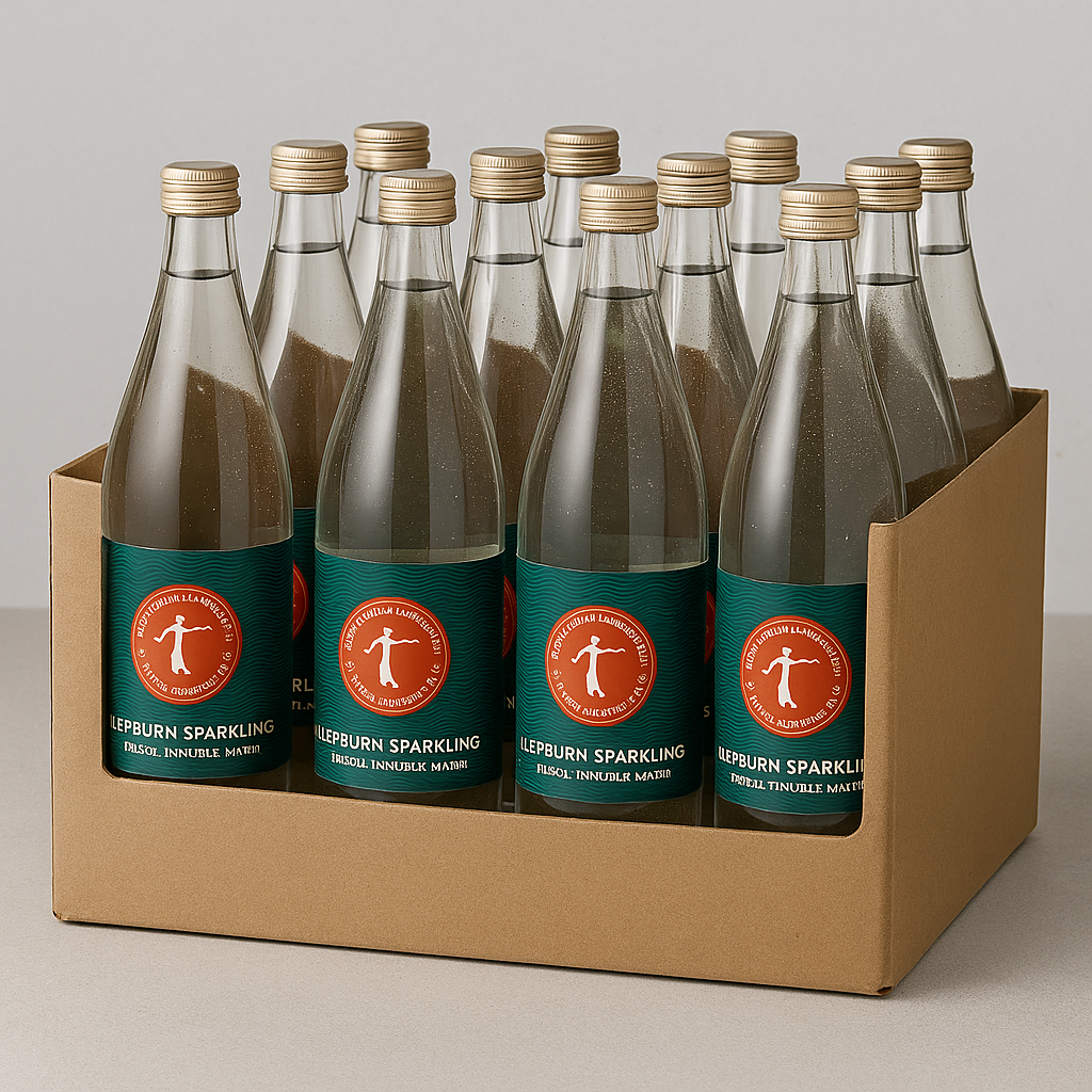 12 x 750ml of Natural Sparkling Mineral Water - Daylesford & Hepburn Mineral Springs Co
