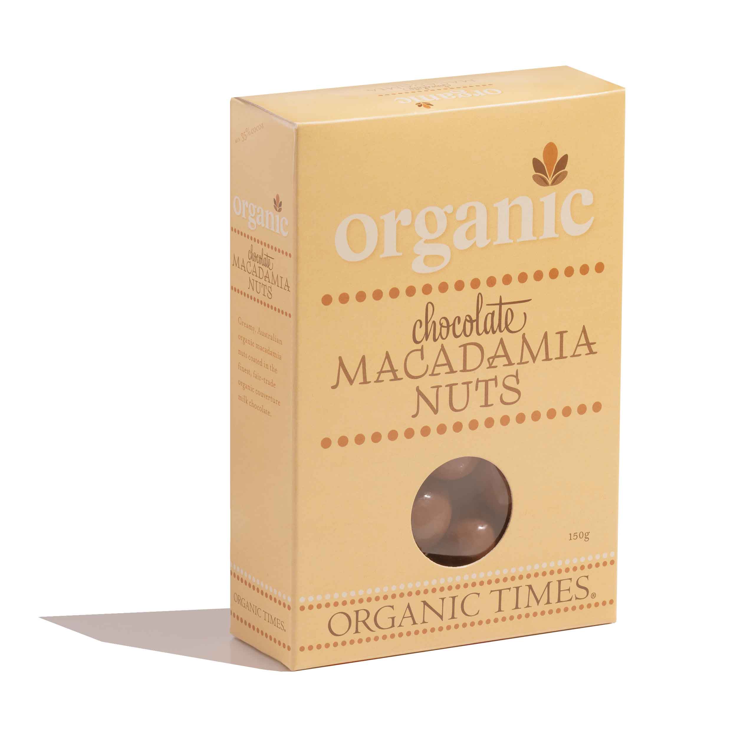 Organic Milk Chocolate Covered Macadmias 150g