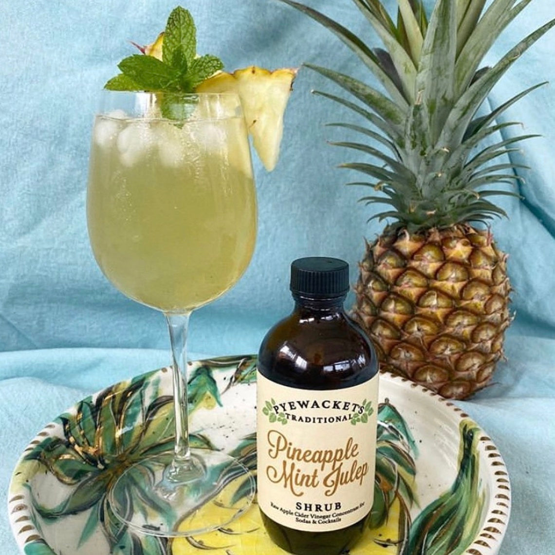 Pineapple Mint Julep Shrub - Pyewacket's Traditional