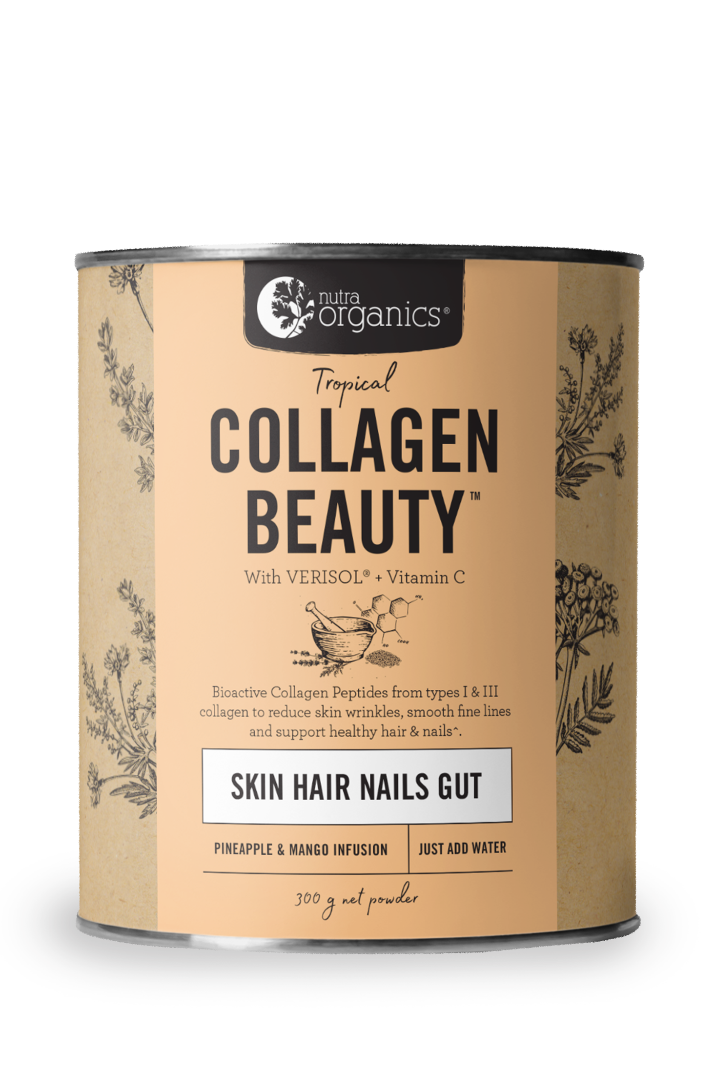 NUTRA ORGANICS Tropical Collagen Beauty 300g