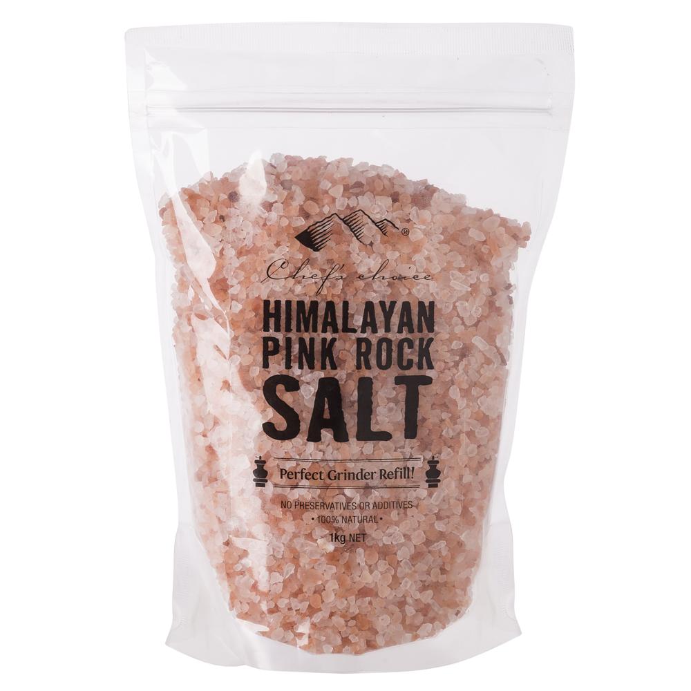 Himalayan Pink Rock Salt Standing Pouch - 1kg Chef's Choice