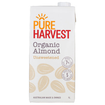 Pureharvest Activated Almond Milk - Organic Unsweetened