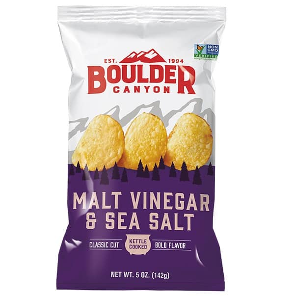 BOULDER CANYON Malt Vinegar & Sea Salt * not GF