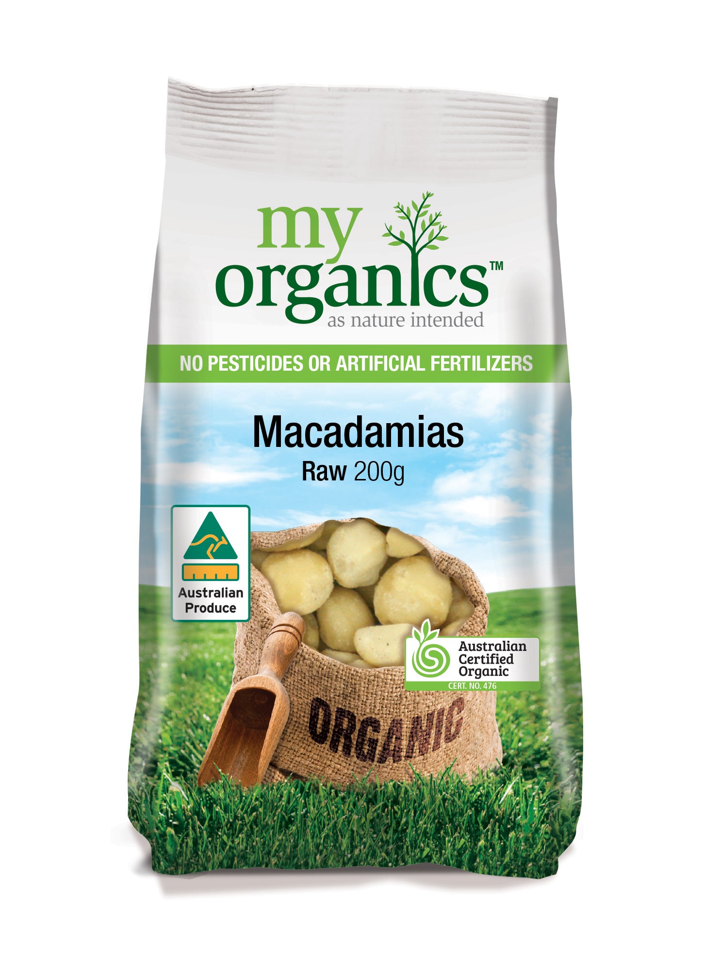 Raw Macadamia Nuts 200g- My Organics