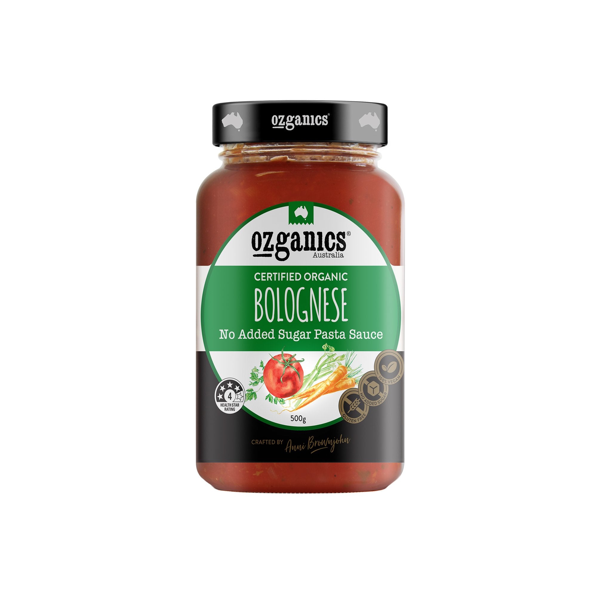 Ozganics - Organic Vegan Bolognese Pasta Sauce 500g