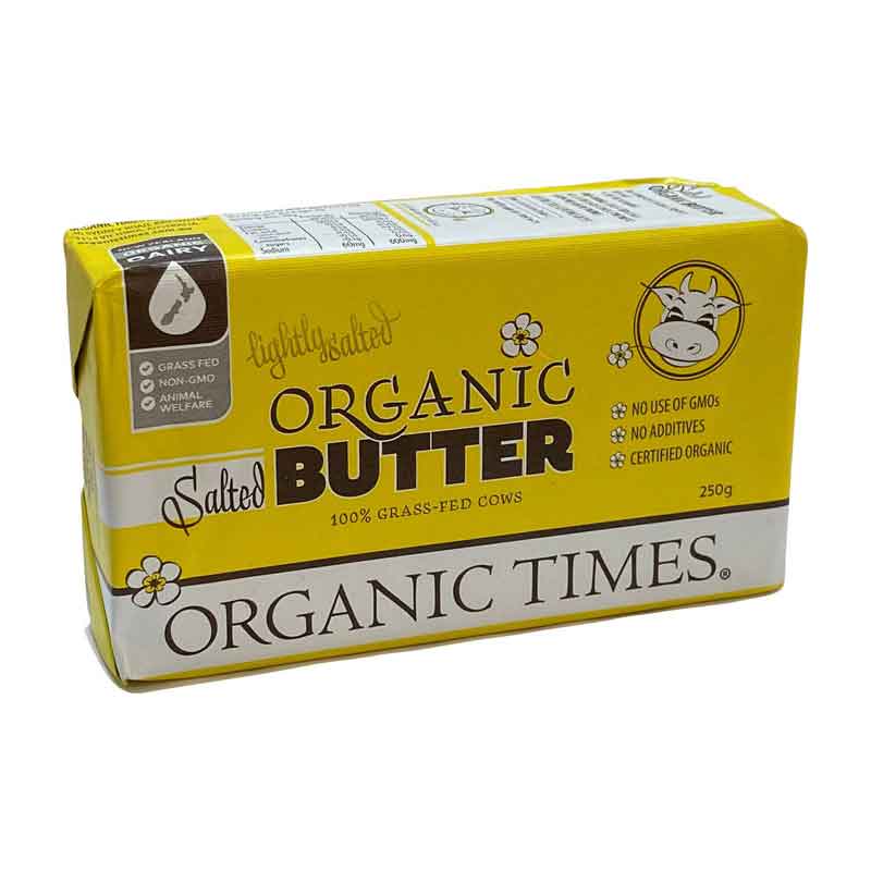 Organic Butter Salted 250g - Organic Times