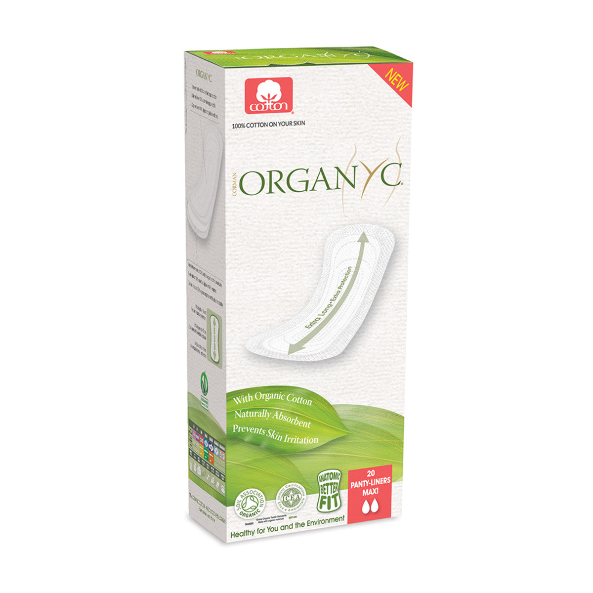 100% Organic Cotton Panty Liners (Maxi) - Organyc