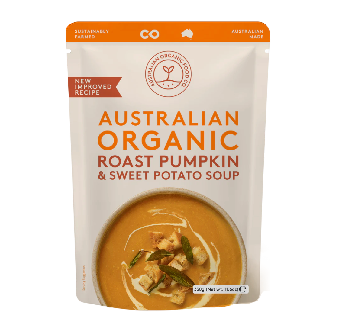 Organic Roast Pumpkin & Sweet Potato Soup 330g