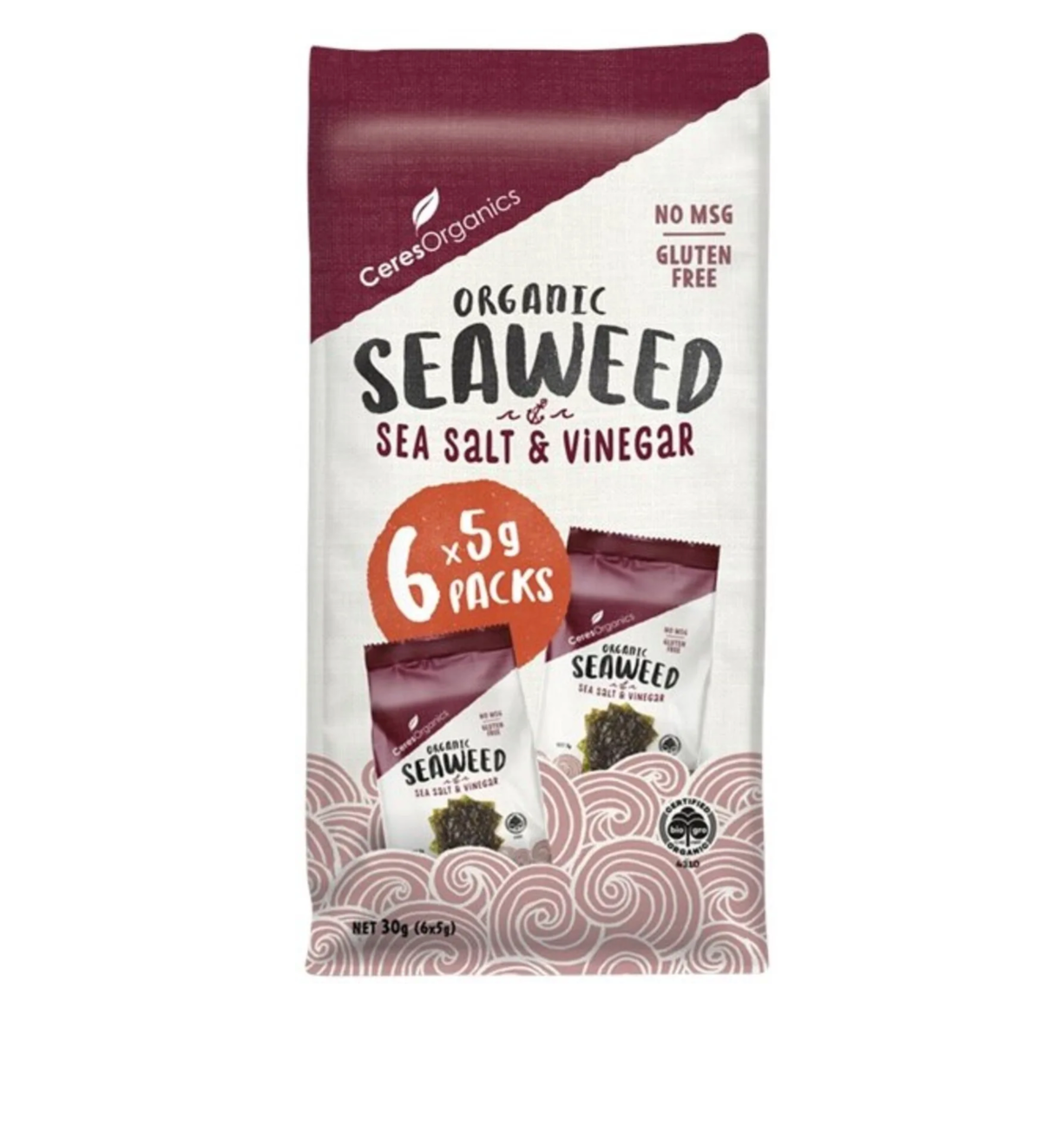 Ceres Organics Seaweed Snack - Sea Salt & Vinegar MULTI PACK – The ...