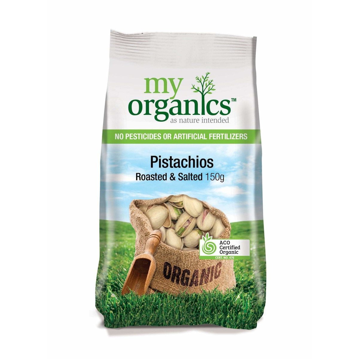 Organic Roasted Pistachios 150g