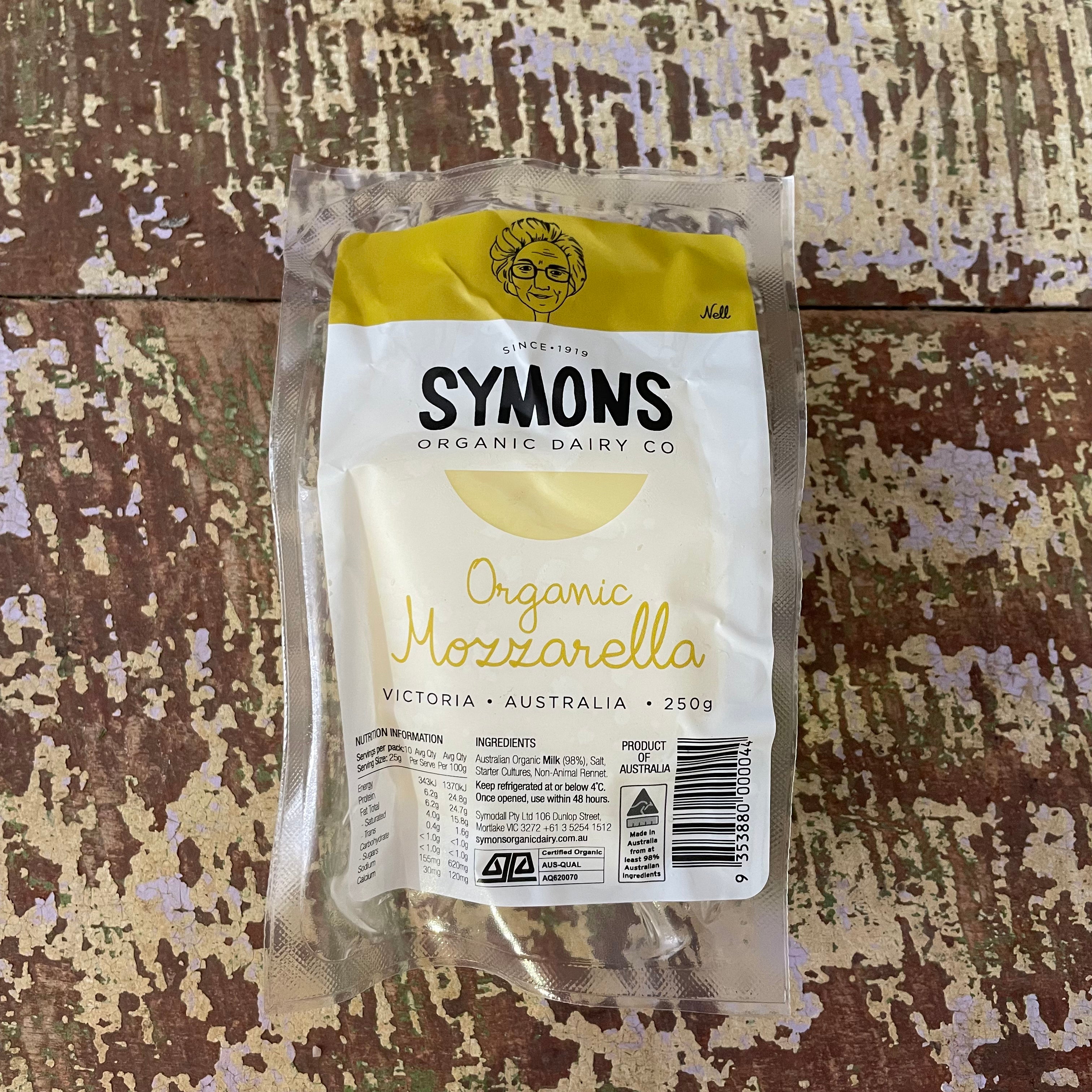 Mozzarella Organic Cheese 250g - Symons Dairy