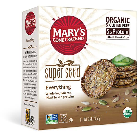 MARY'S GONE CRACKERS Super Seed - Everything Crackers   155g